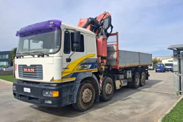 MAN 4 ASSI con Gru FASSI F360XP e Ribaltabile - immagine 2
