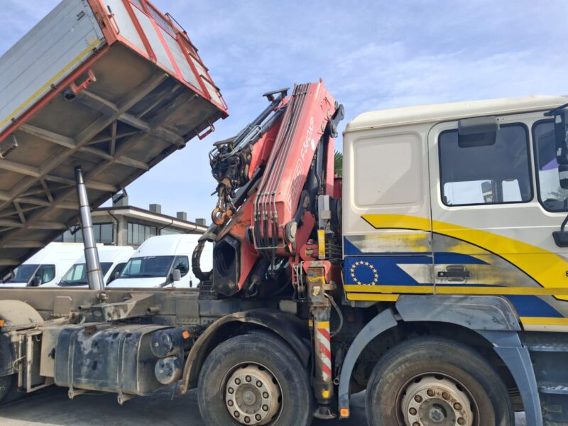 MAN 4 ASSI con Gru FASSI F360XP e Ribaltabile - immagine 11
