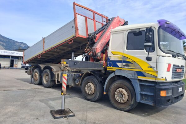MAN 4 ASSI con Gru FASSI F360XP e Ribaltabile - immagine 13