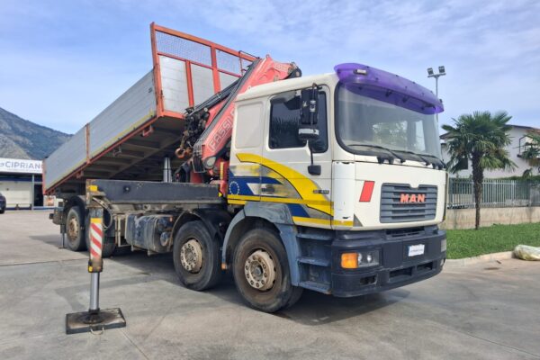 MAN 4 ASSI con Gru FASSI F360XP e Ribaltabile - immagine 14