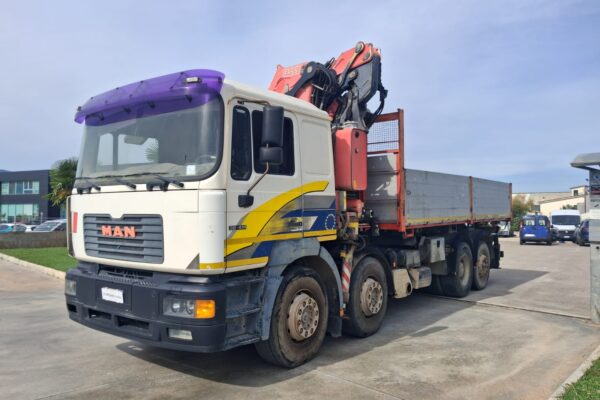 MAN 4 ASSI con Gru FASSI F360XP e Ribaltabile - immagine 4