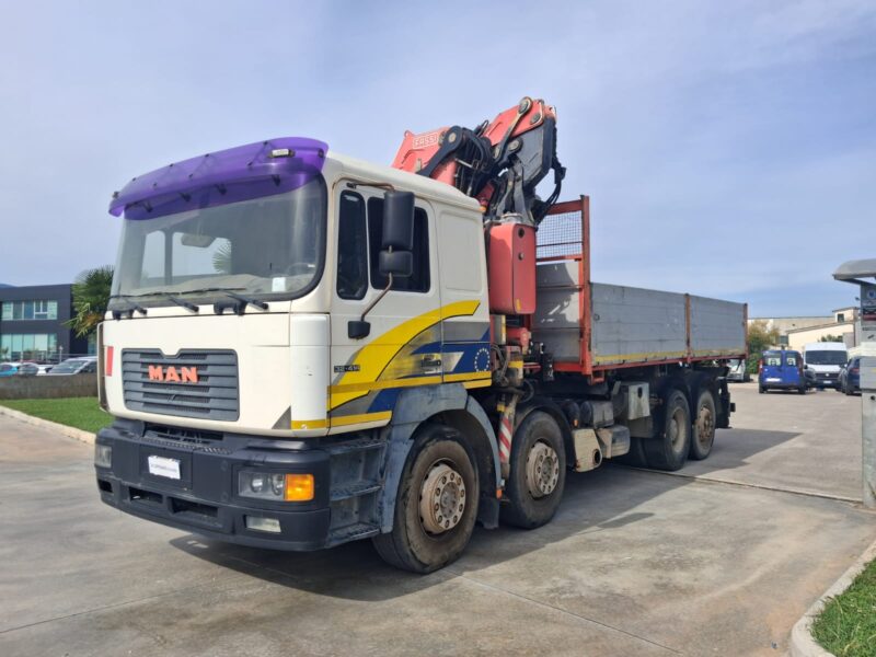 MAN 4 ASSI con Gru FASSI F360XP e Ribaltabile - immagine 4