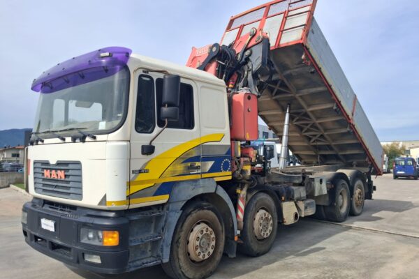 MAN 4 ASSI con Gru FASSI F360XP e Ribaltabile - immagine 8