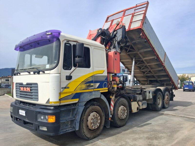 MAN 4 ASSI con Gru FASSI F360XP e Ribaltabile - immagine 8