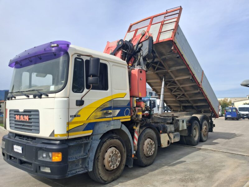 MAN 4 ASSI con Gru FASSI F360XP e Ribaltabile - immagine 9