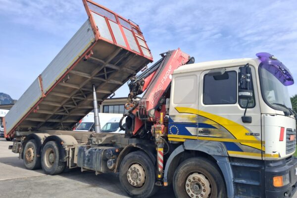 MAN 4 ASSI con Gru FASSI F360XP e Ribaltabile - immagine 10