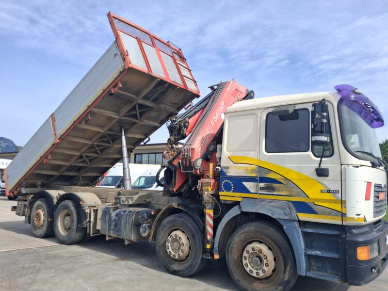 MAN 4 ASSI con Gru FASSI F360XP e Ribaltabile - immagine 10