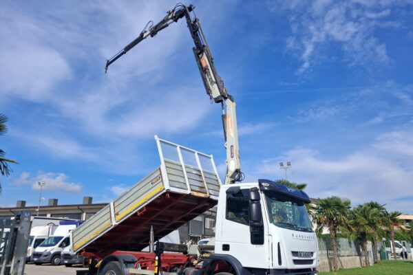 Iveco Eurocargo 150e18 K RIBALTABILE E GRU PM - immagine 13
