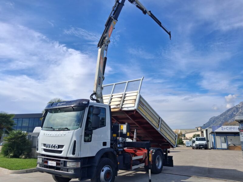 Iveco Eurocargo 150e18 K RIBALTABILE E GRU PM - immagine 14