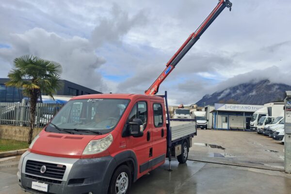 Fiat Ducato Doppia Cabina Grù e Cassone Fisso - immagine 12