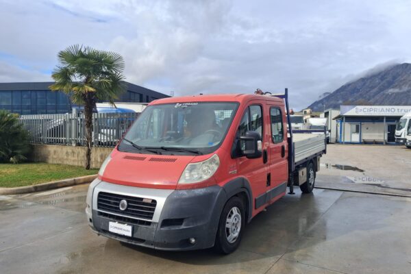 Fiat Ducato Doppia Cabina Grù e Cassone Fisso - immagine 6