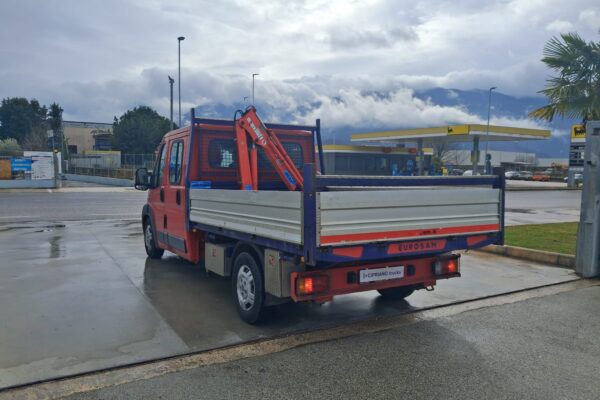 Fiat Ducato Doppia Cabina Grù e Cassone Fisso - immagine 7