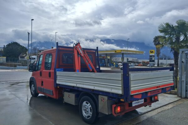 Fiat Ducato Doppia Cabina Grù e Cassone Fisso - immagine 8