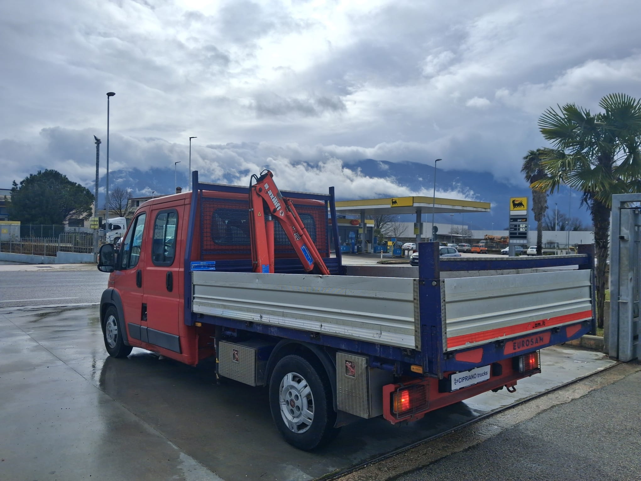 Fiat Ducato Doppia Cabina Grù e Cassone Fisso - immagine 8