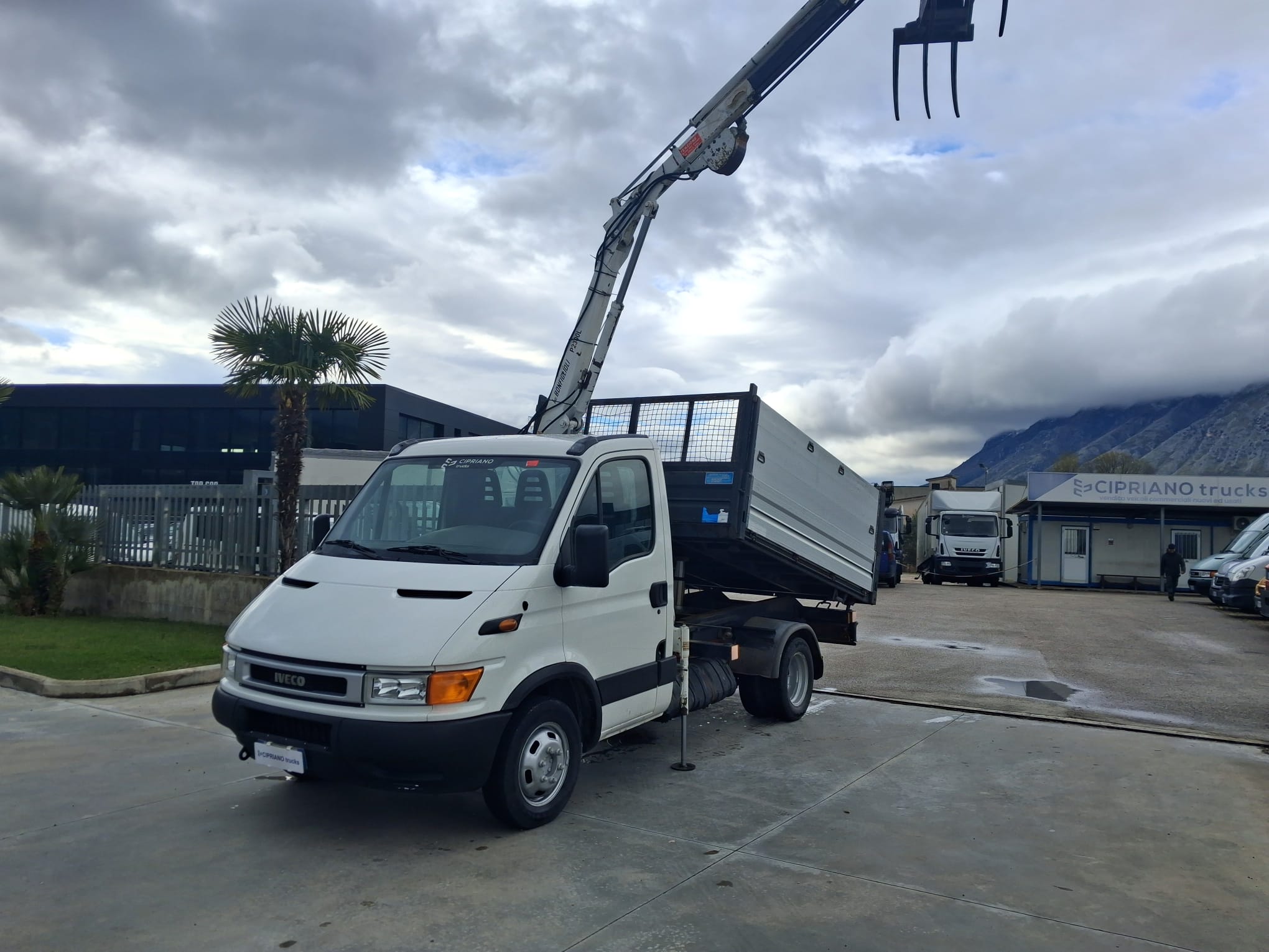 Iveco Daily 35c13 RIBALTABILE E GRU CARICATRICE - immagine 11