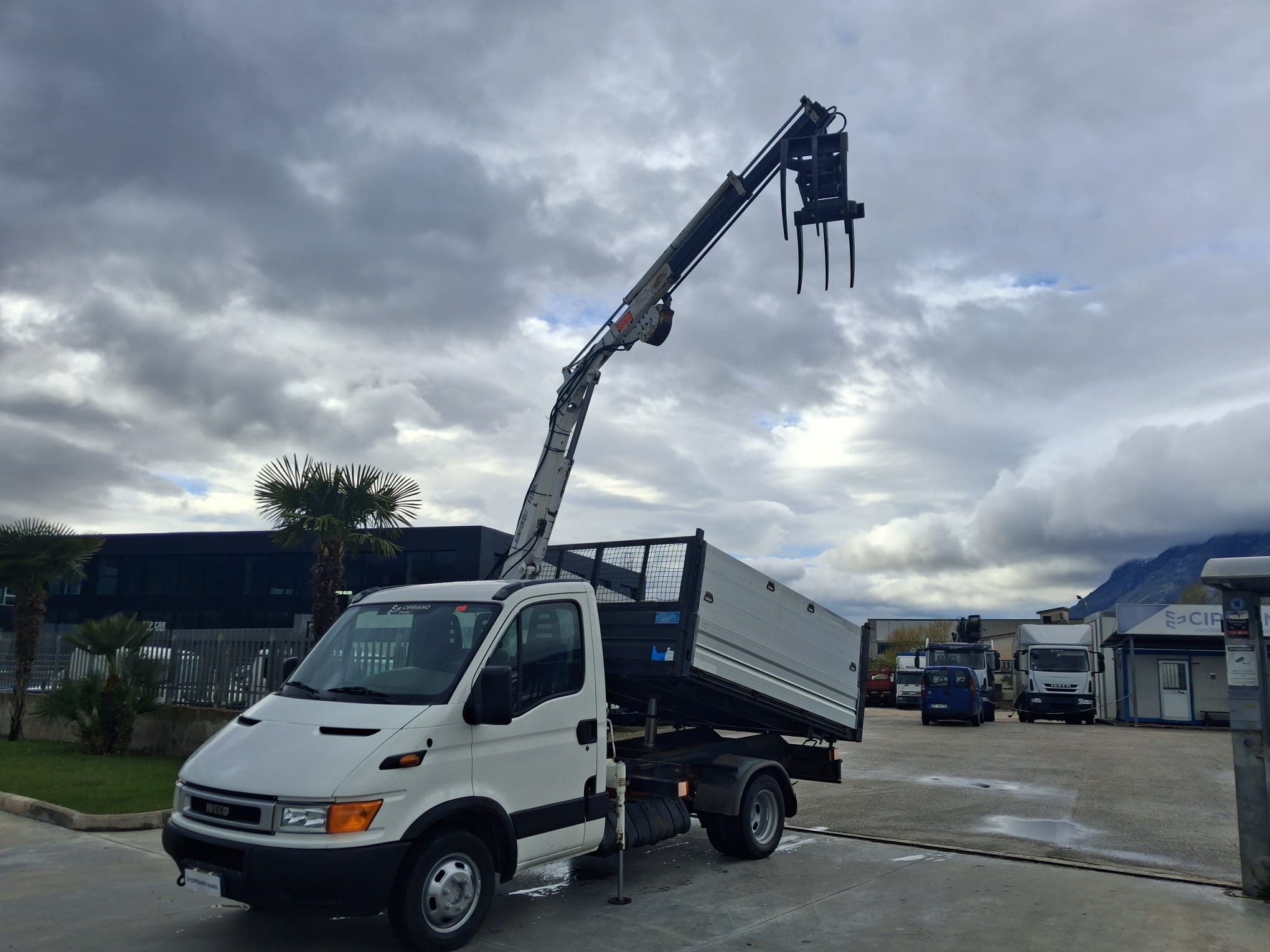 Iveco Daily 35c13 RIBALTABILE E GRU CARICATRICE - immagine 12