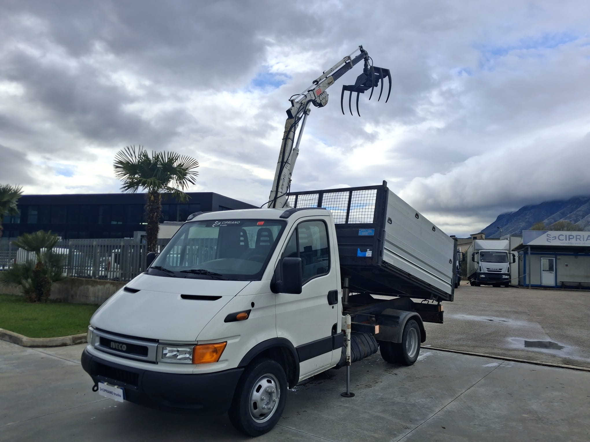 Iveco Daily 35c13 RIBALTABILE E GRU CARICATRICE - immagine 7