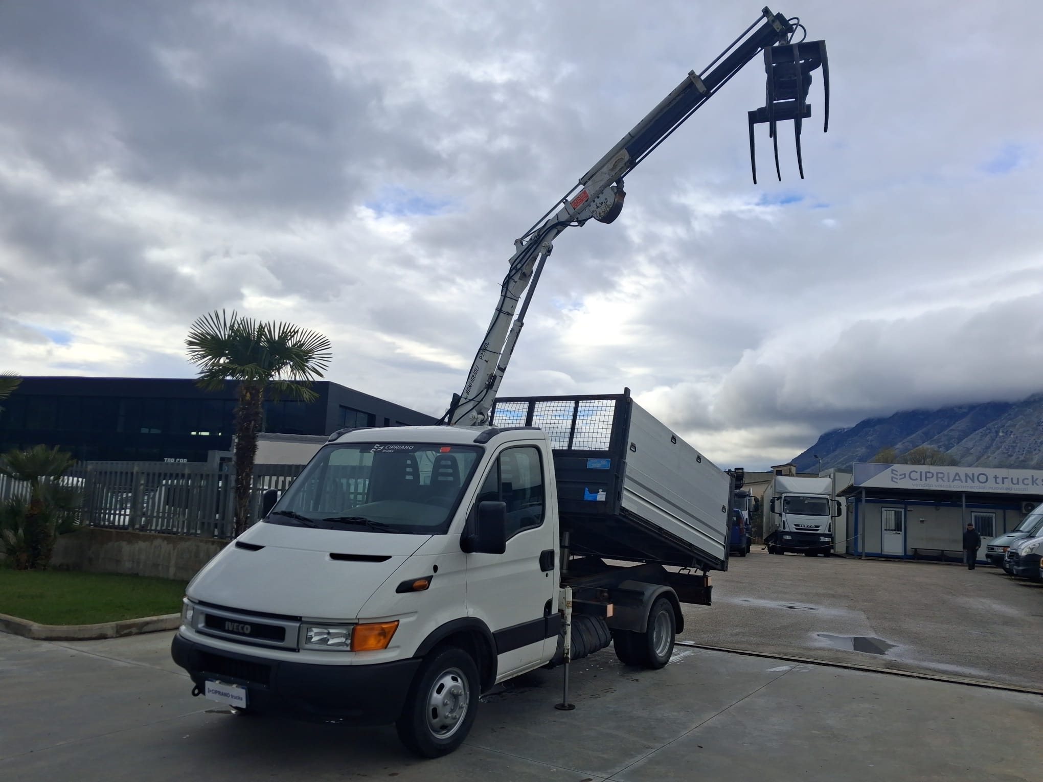 Iveco Daily 35c13 RIBALTABILE E GRU CARICATRICE - immagine 10