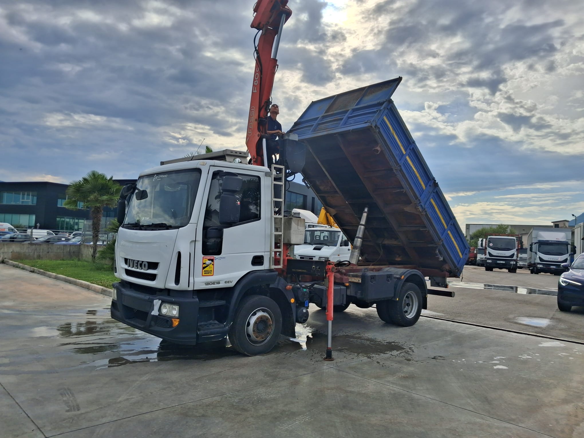 Iveco Eurocargo 120e18 RIBALTABILE E GRU CARICATRICE - immagine 12