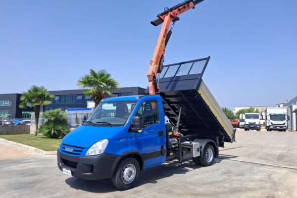 Iveco Daily 65c18 RIBALTABILE E GRU PALFINGER - immagine 2