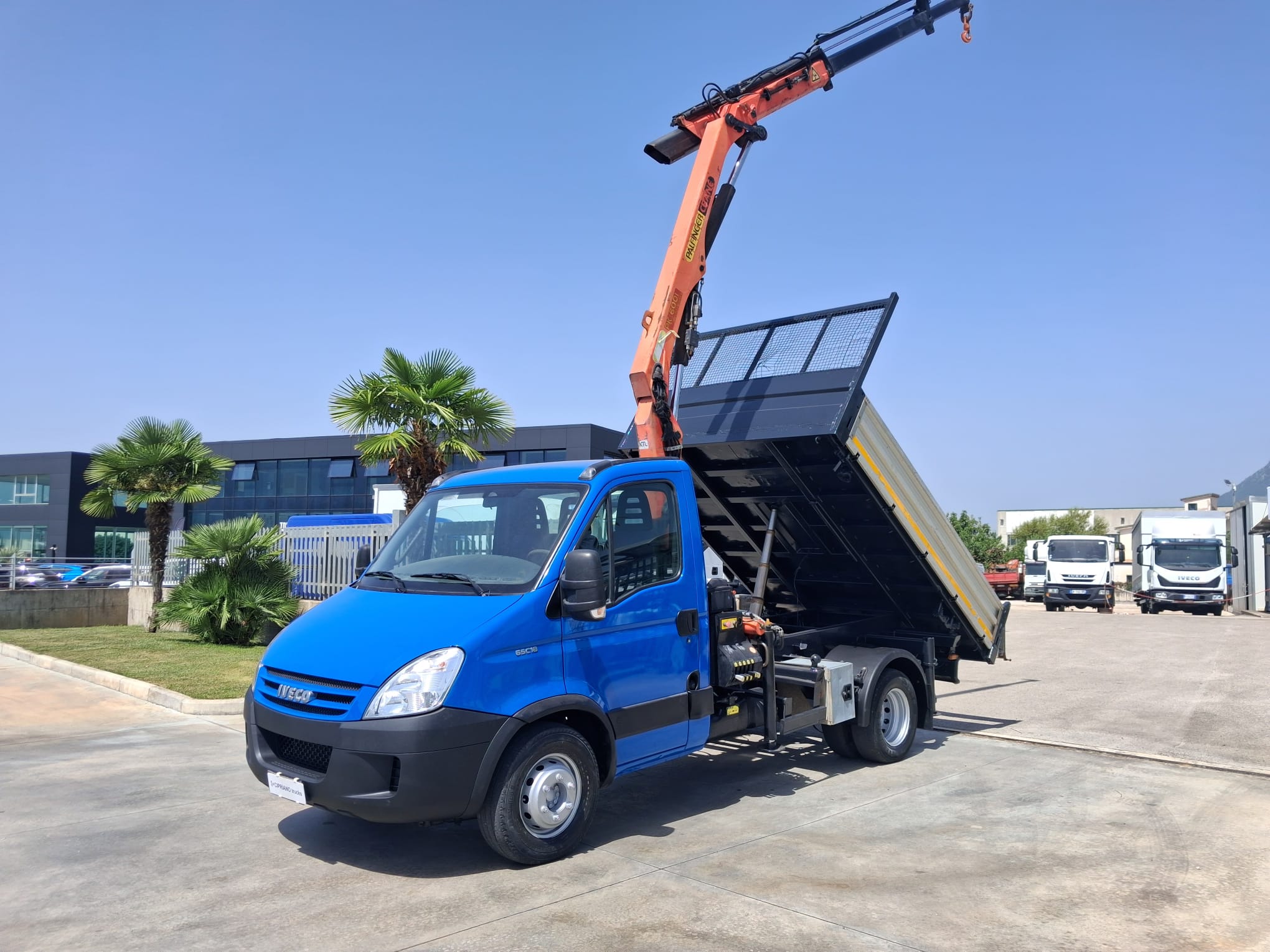 Iveco Daily 65c18 RIBALTABILE E GRU PALFINGER - immagine 2