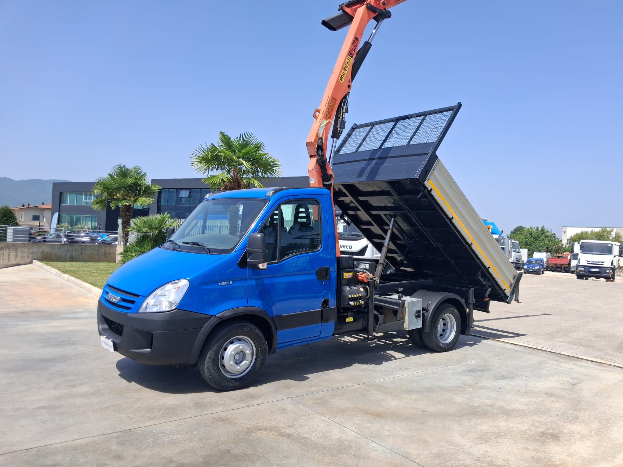 Iveco Daily 65c18 RIBALTABILE E GRU PALFINGER - immagine 19