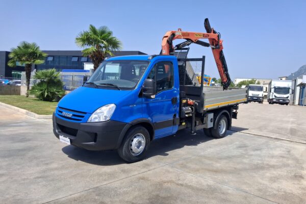 Iveco Daily 65c18 RIBALTABILE E GRU PALFINGER - immagine 22