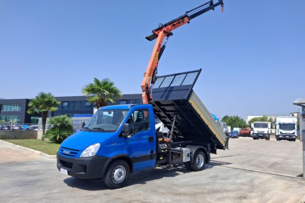 Iveco Daily 65c18 RIBALTABILE E GRU PALFINGER - immagine 5
