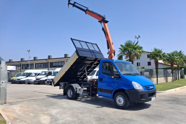 Iveco Daily 65c18 RIBALTABILE E GRU PALFINGER - immagine 7