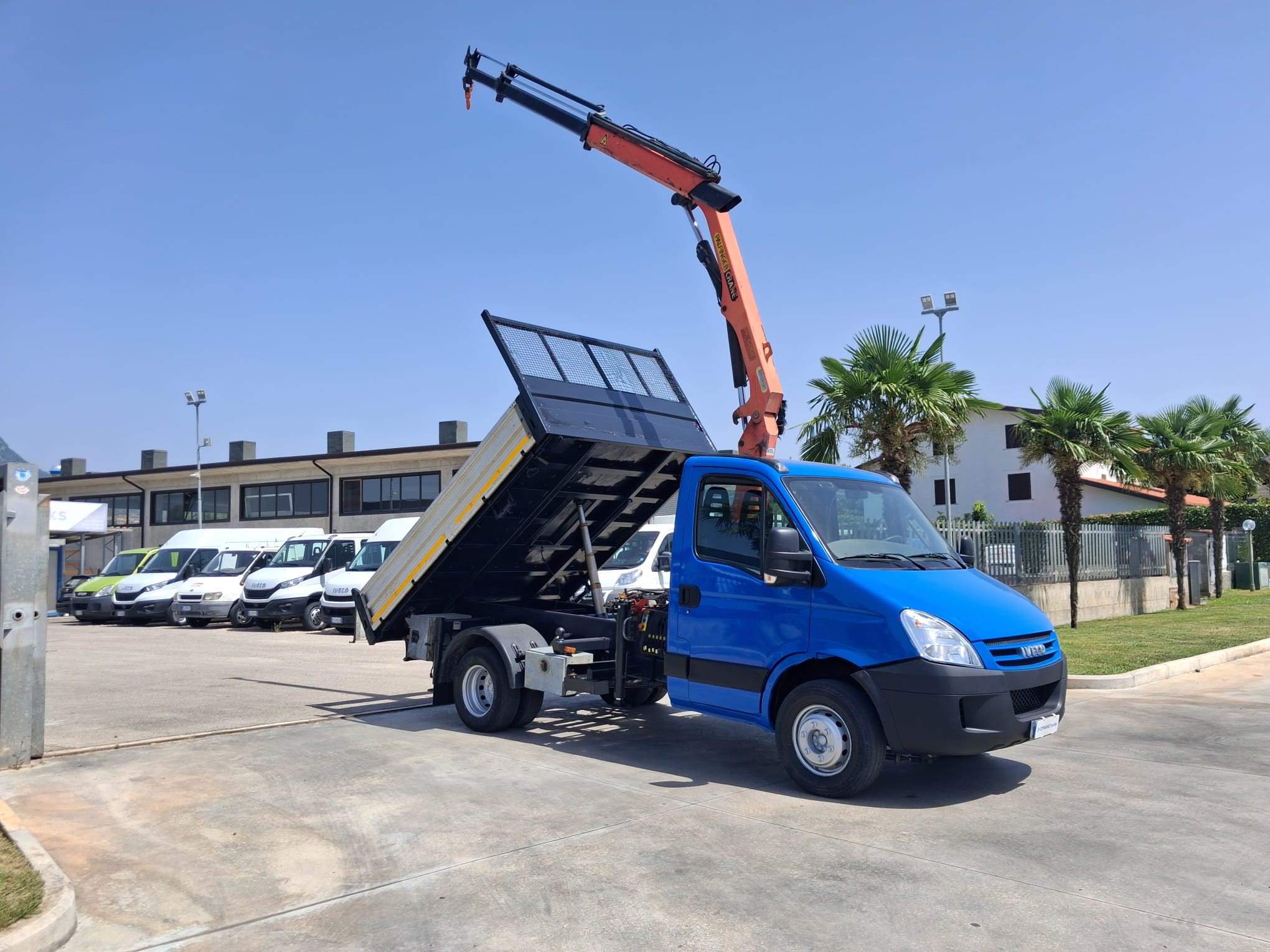 Iveco Daily 65c18 RIBALTABILE E GRU PALFINGER - immagine 7