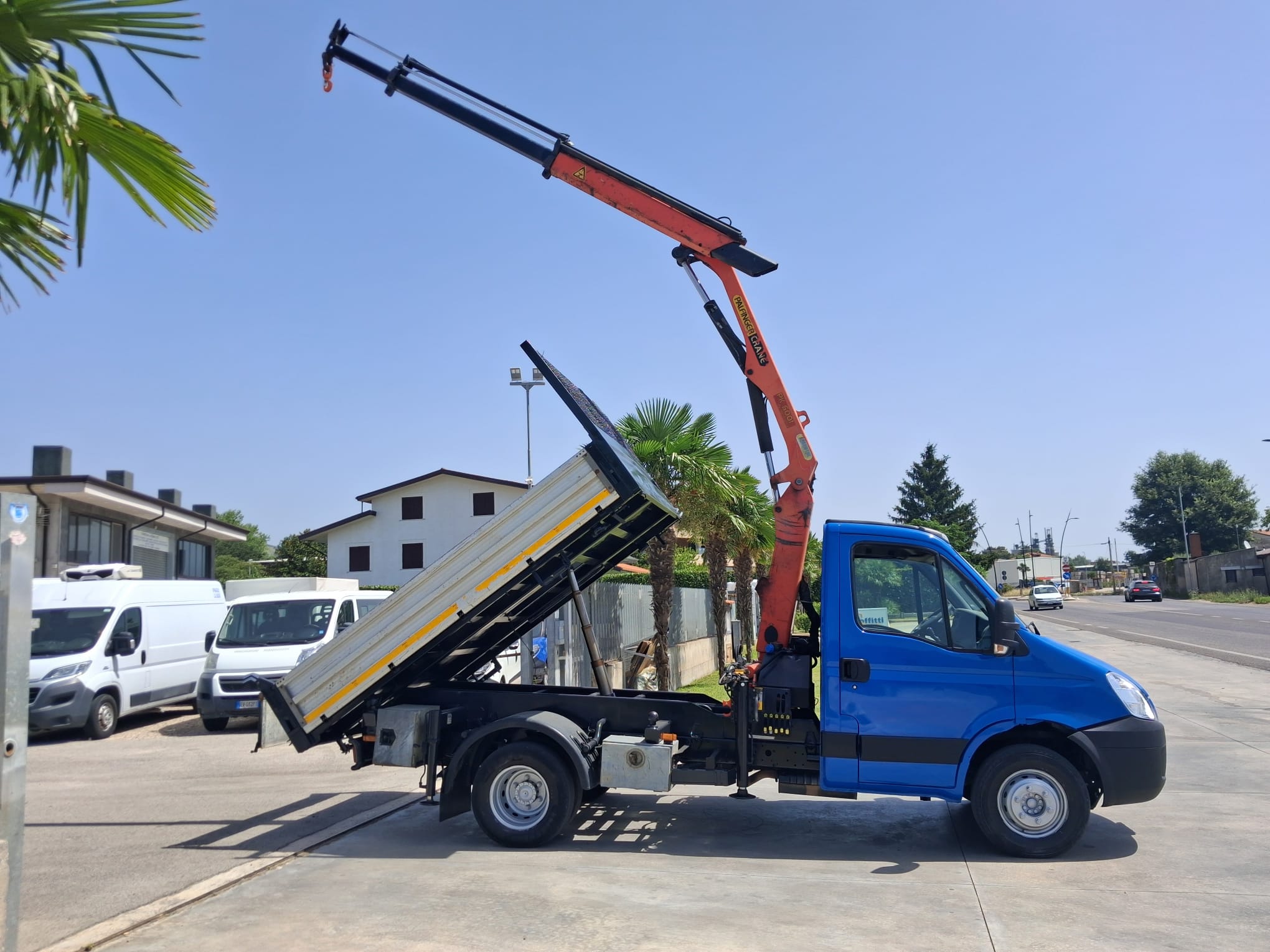 Iveco Daily 65c18 RIBALTABILE E GRU PALFINGER - immagine 10